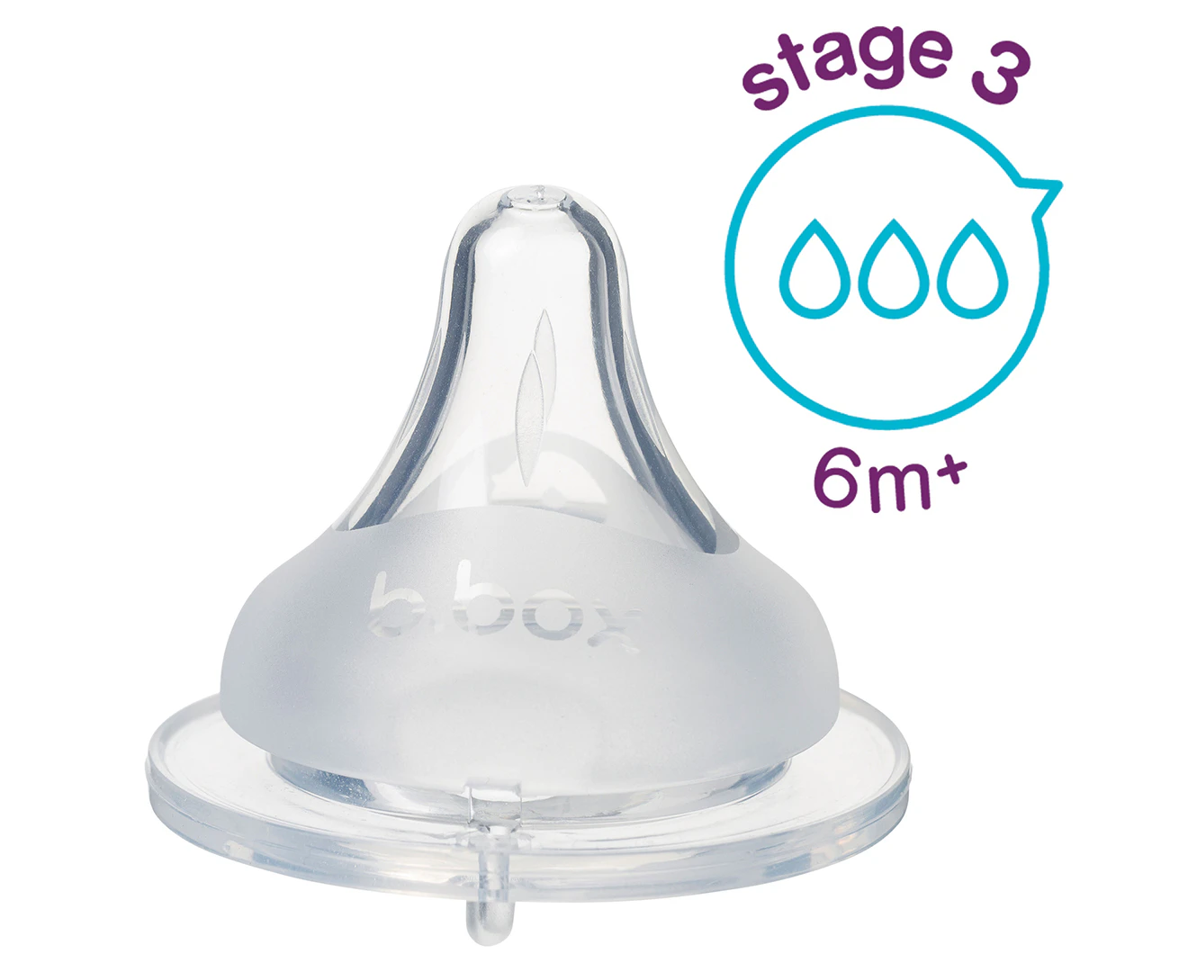 Baby Bottle Anti-Colic Teat, 2 Pack - Stage 3 (6+ Months)