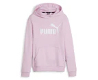 Puma Girls' Essentials Logo Hoodie - Grape Mist