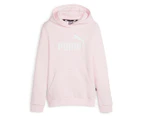 Puma Girls' Essentials Logo Hoodie - Whisp of Pink