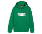 Puma Boys' Essentials 2-Colour Big Logo Hoodie - Archive Green