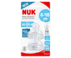NUK 6-18 Months First Choice+ Flow Control Teat 2-Pack