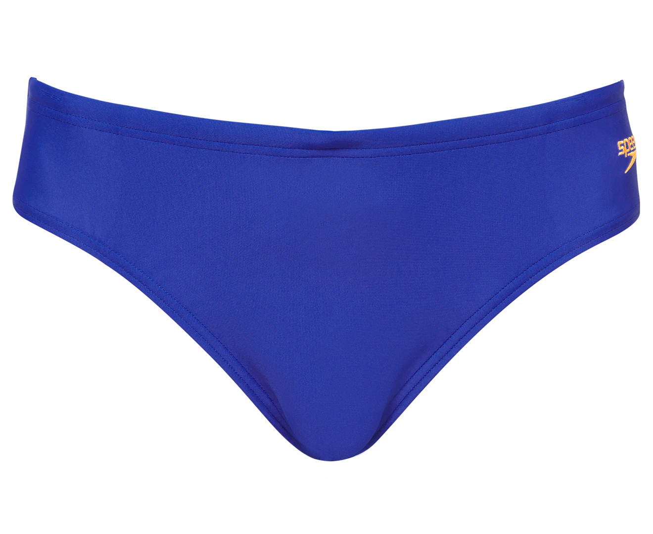 Speedo Boys' Logo 6.5cm Swim Briefs - Blue Flame/Papaya Punch