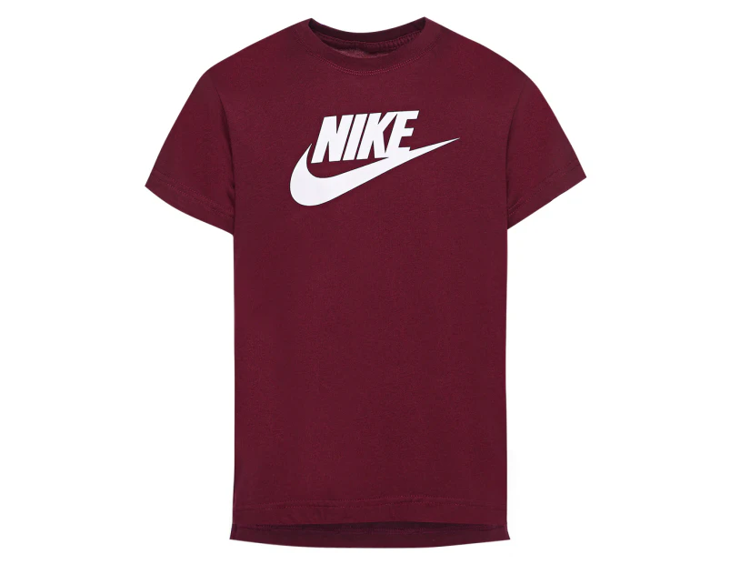 Nike Sportswear Youth Girls' Basic Futura Tee / T-Shirt / Tshirt - Burgundy