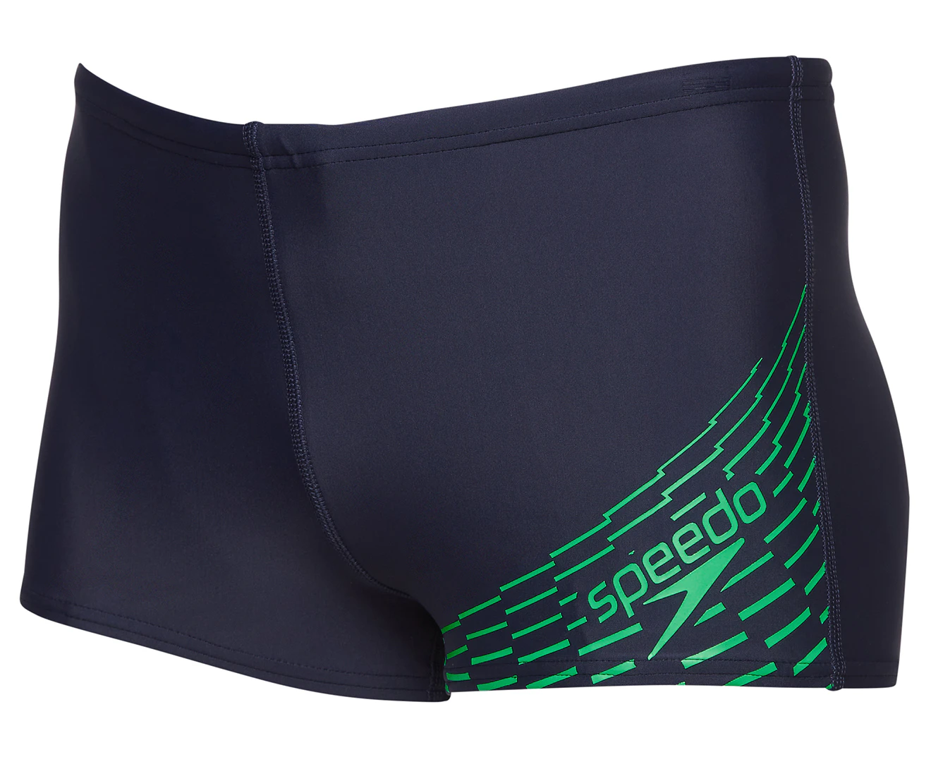 Speedo Boys' Medley Logo Aquashorts - Navy/Fake Green