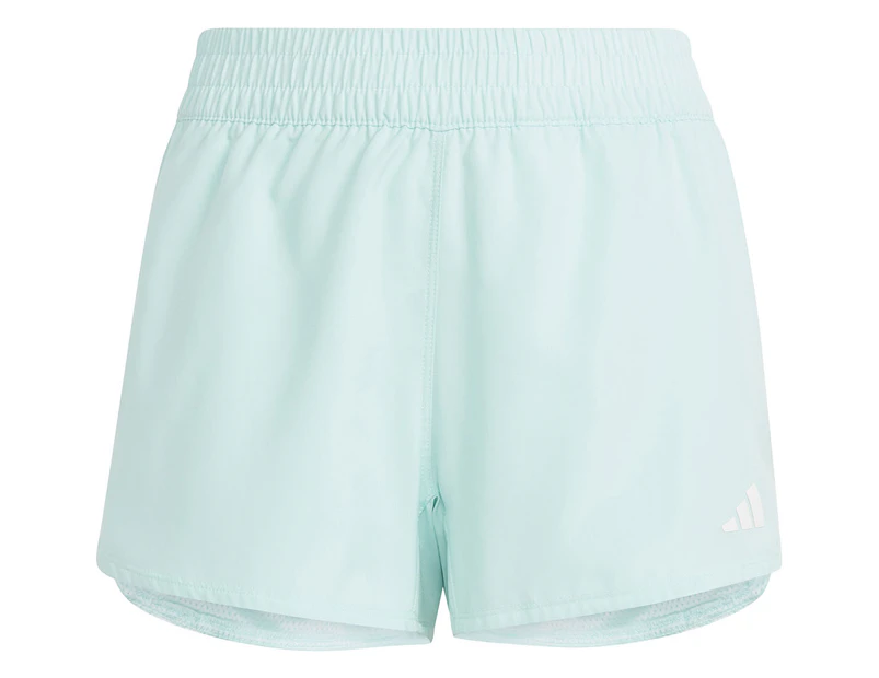 Adidas Girls' Essentials AEROREADY 3-Stripes Shorts - Blue/White