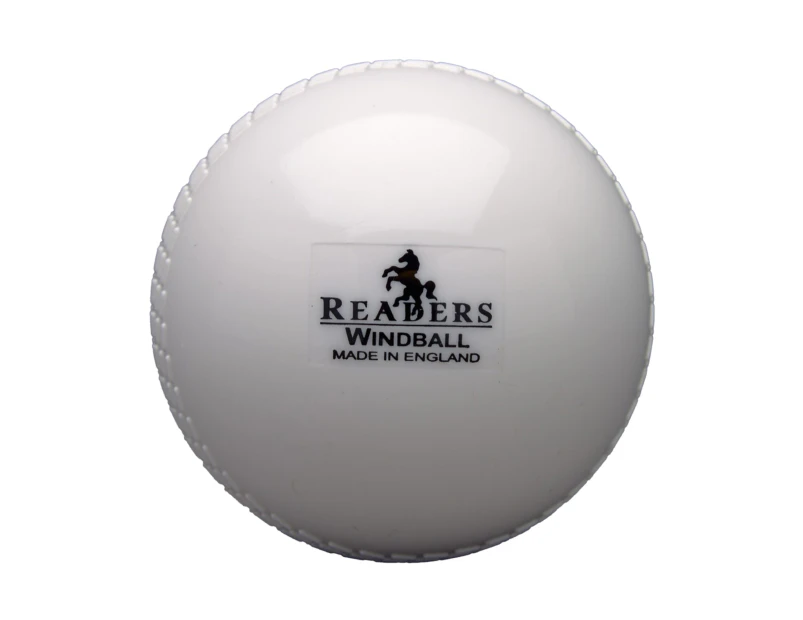 Readers Childrens/Kids Windball Cricket Ball (White) - CS1277