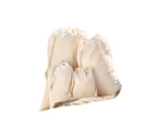 Westford Mill Organic Cotton Drawstring Bag (Natural) - RW9296