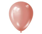 Fantasia Latex Shiny Balloons (Pack of 15) (Rose Gold) - SG27669