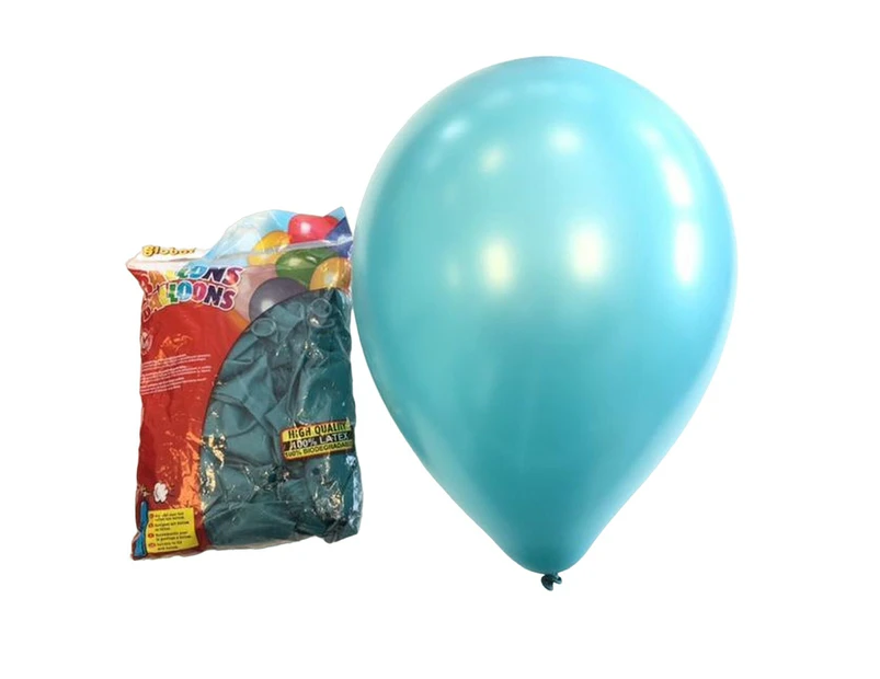 Globos Latex Balloons (Pack of 100) (Pearl Aqua) - SG31759