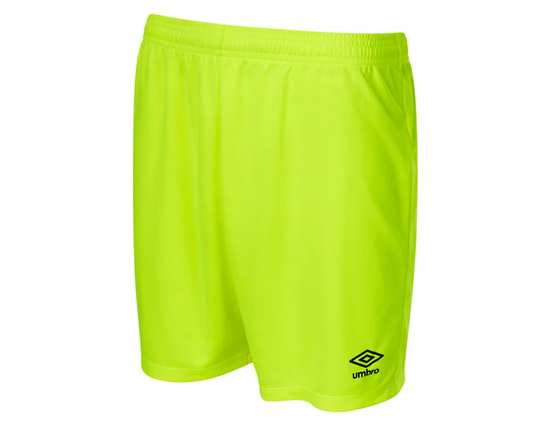 Umbro Childrens/Kids Club II Shorts (Safety Yellow/Carbon) - UO1046
