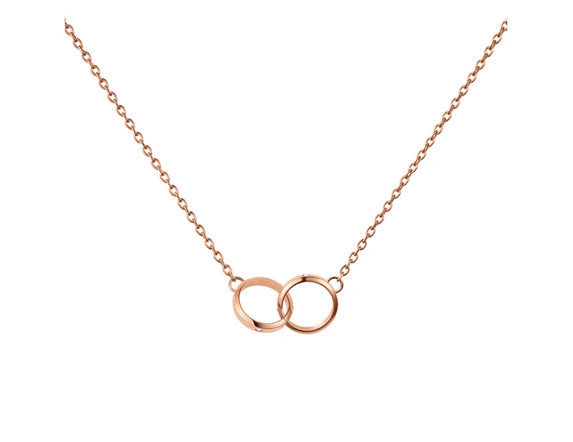 Classic Lumine Unity Rose Gold Necklace DW00400352