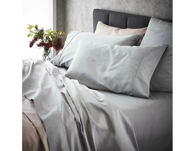 MyHouse Ashton King Single Bed Sheet Set Mink