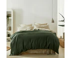 MyHouse Linen Quilt Cover King Moss Size 245X210cm