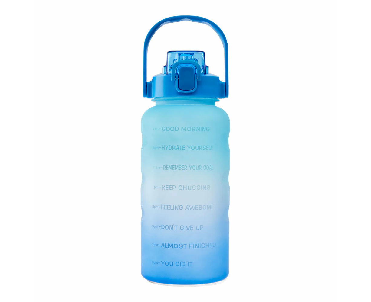 h2 hydro2 Jumbo Water Bottle 2L Clearance - Blue