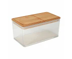 Food Container with Bamboo Lid, Wide - Anko - White