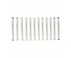 Dual Tip Graphic Markers, 12 Pack - Anko - White