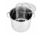 Stainless Steel Stock Pot, 11L - Anko - Metallic