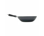 Steel Stir-Fry Wok, 30cm - Anko - Black