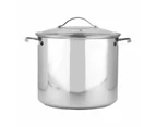 Stainless Steel Stock Pot, 11L - Anko - Metallic