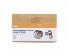 Large & Wide Bamboo Deep Drawer - Anko - Gold