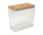 Tall Food Container with Bamboo Lid - Anko - Clear