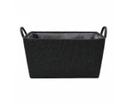 Rectangle Knitted Basket - Anko - Grey
