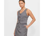 Scoop Neck Waistcoat - Lily Loves - Grey