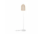 Rattan Shade Floor Lamp - Anko - White