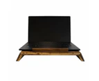 Desky Wooden Laptop Riser - Rubberwood Natural Laptop Holder for Desk