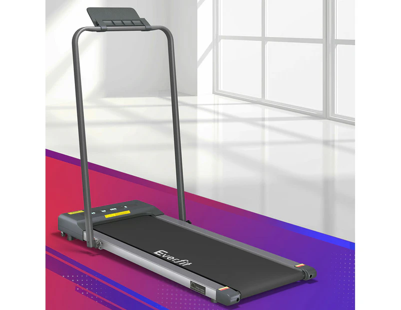 Everfit Treadmill Electric Walking Pad Under Desk Home Gym Fitness 380mm Grey