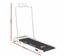 Everfit Treadmill Electric Walking Pad Under Desk Home Gym Fitness 380mm White