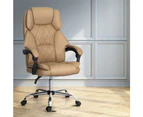 Artiss Executive Office Chair Leather Recliner Espresso