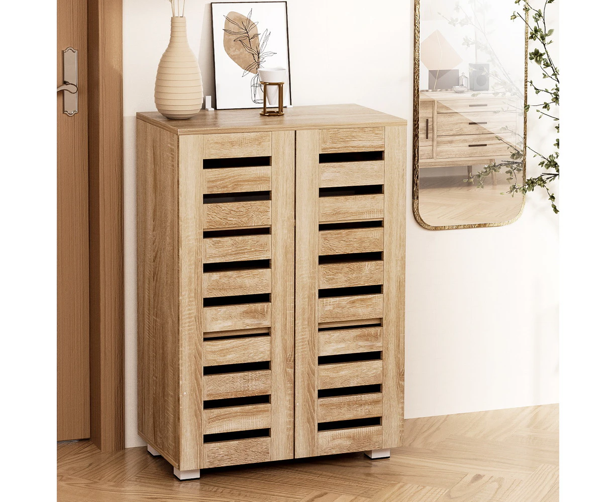 Artiss Shoe Cabinet 20 Pairs 5-tier Wood Alster