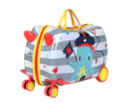 Wanderlite 17" Kids Ride On Luggage Children Suitcase Trolley Travel Octopus