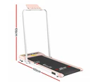 Everfit Treadmill Electric Walking Pad Under Desk Home Gym Fitness 380mm Pink