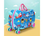 Wanderlite 17" Kids Ride On Luggage Children Suitcase Trolley Travel Car