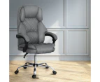 Artiss Executive Office Chair Fabric Recliner Grey