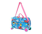 Wanderlite 17" Kids Ride On Luggage Children Suitcase Trolley Travel Car