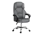 Artiss Executive Office Chair Fabric Recliner Grey