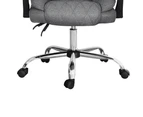 Artiss Executive Office Chair Fabric Recliner Grey