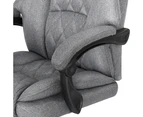 Artiss Executive Office Chair Fabric Recliner Grey