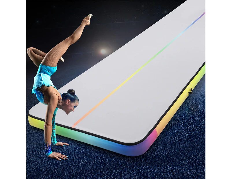 Everfit 6M Air Track Mat Inflatable Gymnastics Tumbling Mat Colourful