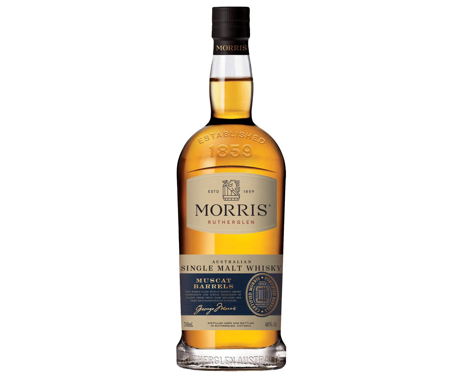 Morris Muscat Barrel Malt Whisky 700ml Whiskey