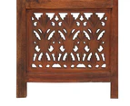 vidaXL Hand Carved 3-Panel Room Divider Brown 120x165 cm Solid Mango Wood