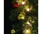 vidaXL Christmas Garland Decorated with Baubles and LED Lights 20 m