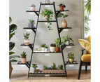 Livsip Plant Shelf Rack Display Stand Indoor Outdoor 12 Flower Pots Holder