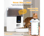 ADVWIN 3.5L Automatic Cat Feeder with 1080P HD WiFi Pet Night Vision Camera and 2-Way Audio, Smart Timed Pet Feeder for Dogs and Cats