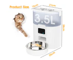 Advwin 3.5L Automatic Pet Feeder WIFI Cat Dog Smart Food Dispenser