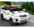 ALFORDSON Kids Police Ride On Car 12V Electric Toy Patrol Remote Control White