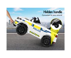 ALFORDSON Kids Police Ride On Car 12V Electric Toy Patrol Remote Control White